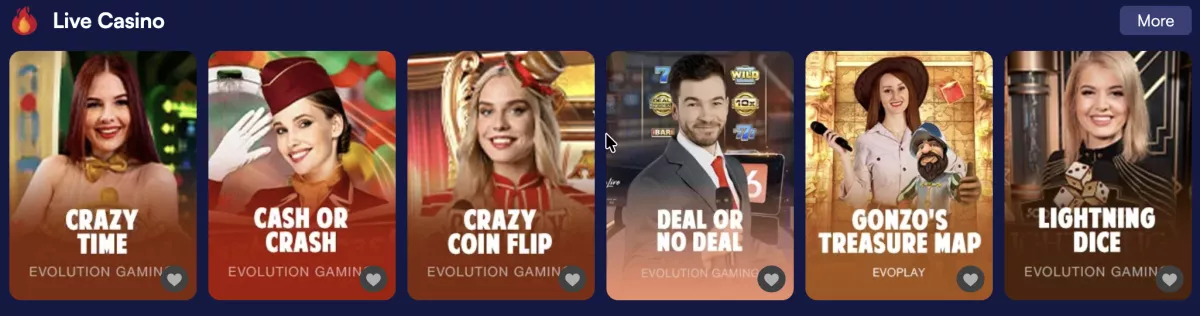 22win Live Casinos